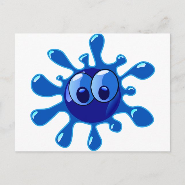 Carte Postale Bleu (Devant)