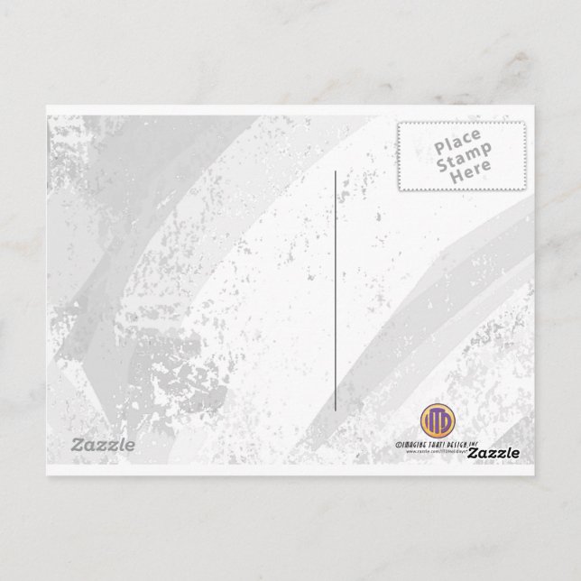 Carte Postale Bleu 60 Décennie Anniversaire (Dos)