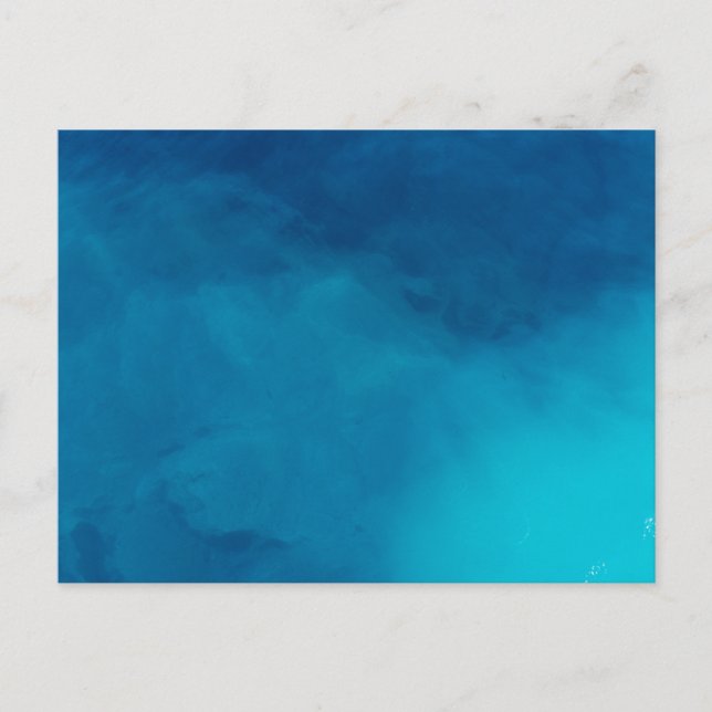 Carte Postale Bleu Artiste Motif Peinture Art Bleu tons Post (Devant)