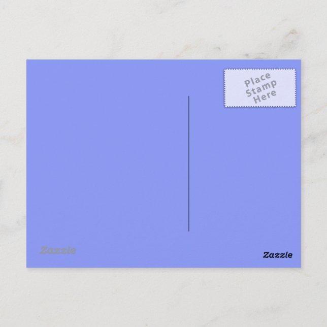 Carte postale Bleu Bébé (Dos)