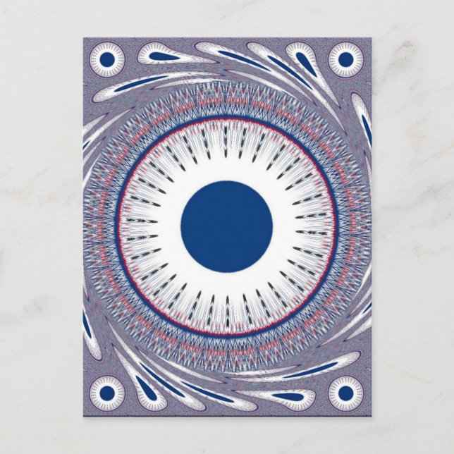 Carte Postale Bleu chic (Devant)