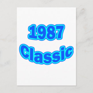 Carte Postale Bleu classique 1987