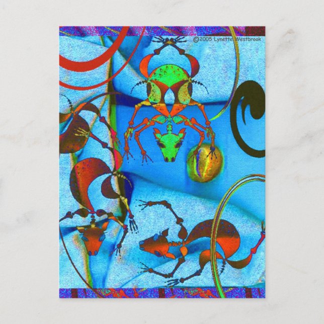 Carte Postale Bleu de chien tropical (Devant)