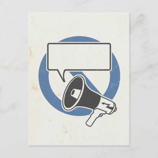 Carte Postale bleu de la censure (Devant)