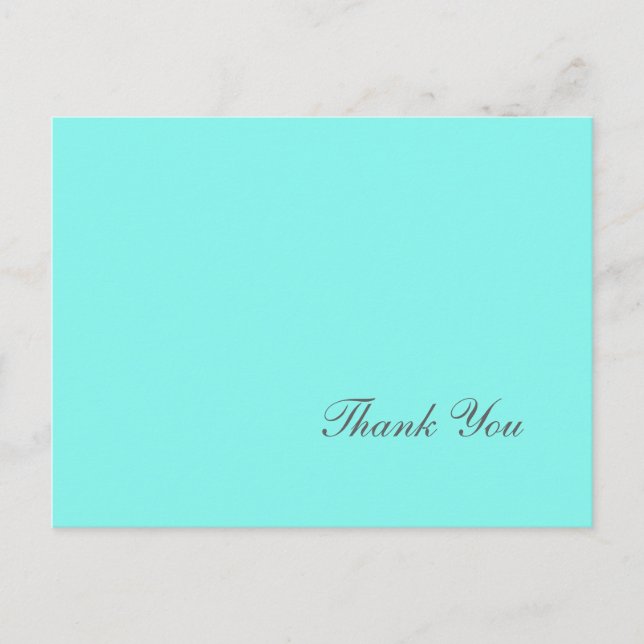 Carte Postale bleu d'oeuf de robin bleu turquoise aqua bleu mari (Devant)