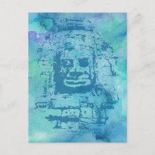 Carte Postale Bleu face Bayon