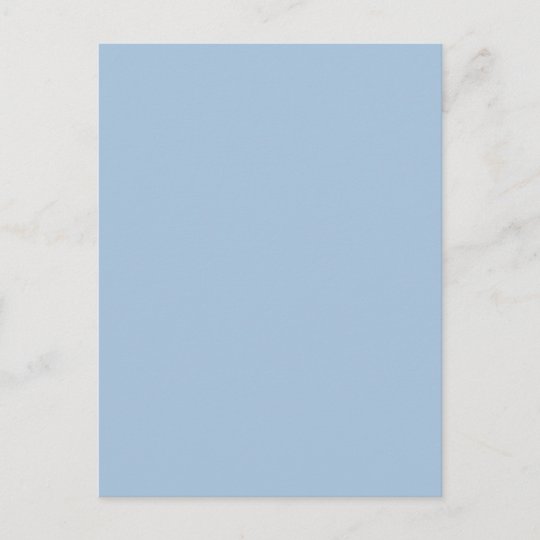 Carte Postale Bleu Glace Bebe Solid Tendance Couleur Arriere P Zazzle Ca