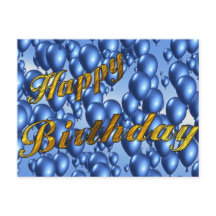 Bleu Joyeux Anniversaire