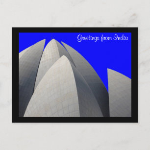 Carte Postale bleu lotus