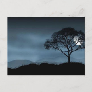 CARTE POSTALE BLEU MOON