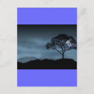 CARTE POSTALE BLEU MOON