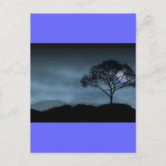CARTE POSTALE BLEU MOON