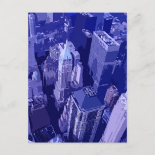 Carte Postale Bleu New York