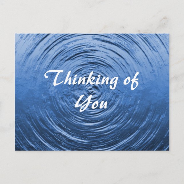 Carte Postale Bleu onduleur (Devant)