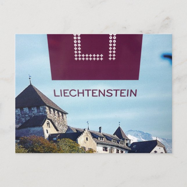 Carte Postale bleu vaduz (Devant)