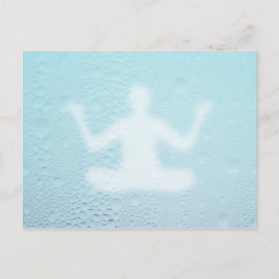 Carte Postale bleu yoga