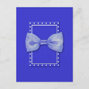 Carte postale bleue bleu Bowt
