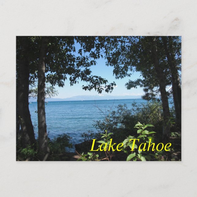 Carte postale bleue Tahoe (Devant)