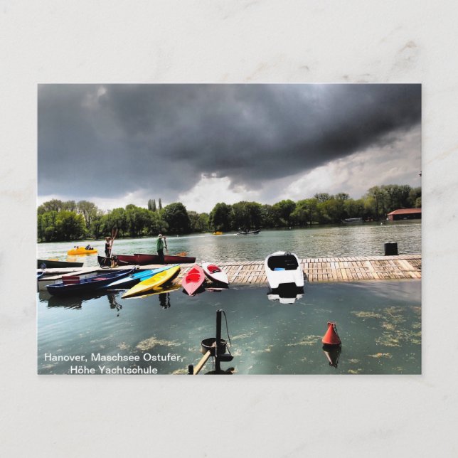 Carte Postale Blick über den Maschsee, Hanovre (Devant)