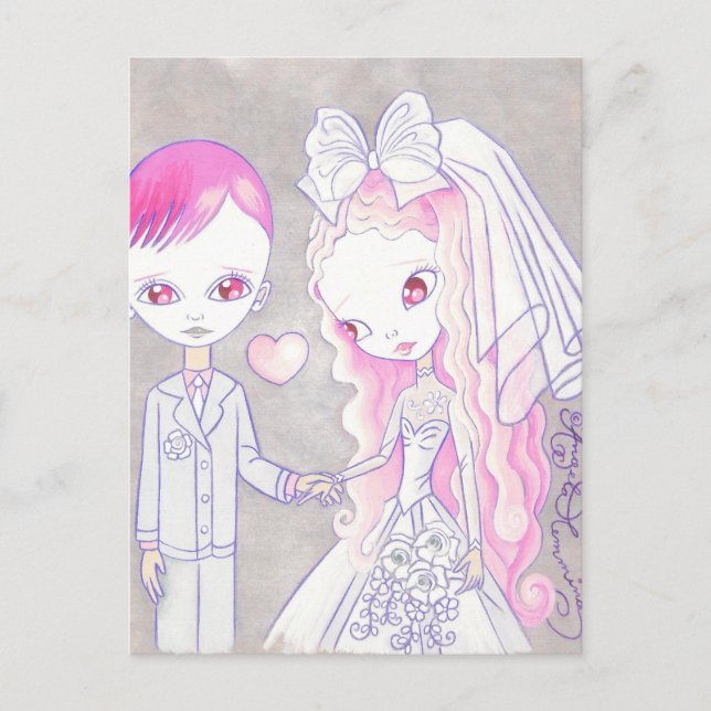 Carte Postale Bliss mariage (Devant)