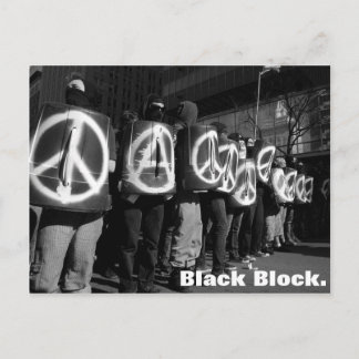 carte postale bloc noir