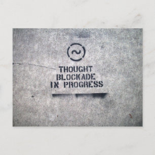 Carte Postale Blocage de Thought