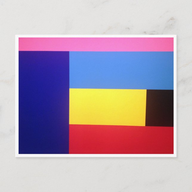 Carte Postale blocs de couleur (Devant)