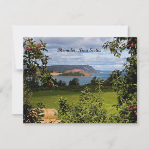 Carte Postale Blomidin, Nouvelle-Écosse, Canada