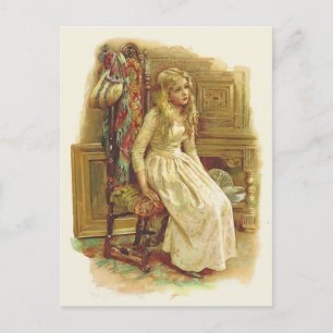 Carte Postale Blonde Girl in Curiosity Shop