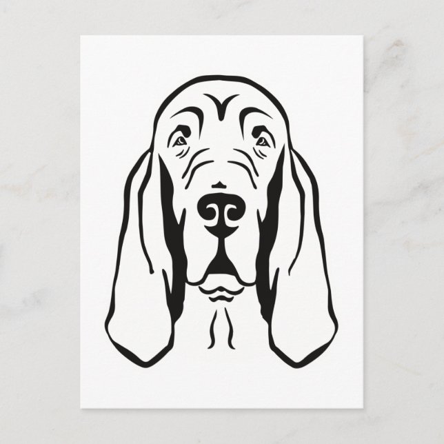 Carte Postale Bloodhound (Devant)