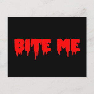 Carte Postale Bloody "Bite Me"
