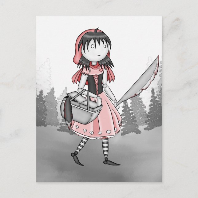 Carte Postale Bloody Lil Red v.2 (Devant)