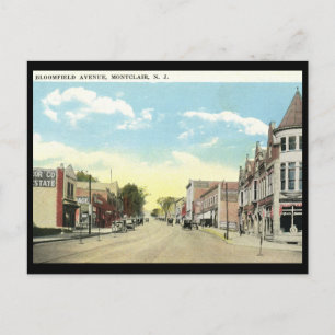 Carte Postale Bloomfield Ave, Montclair NJ Vintage