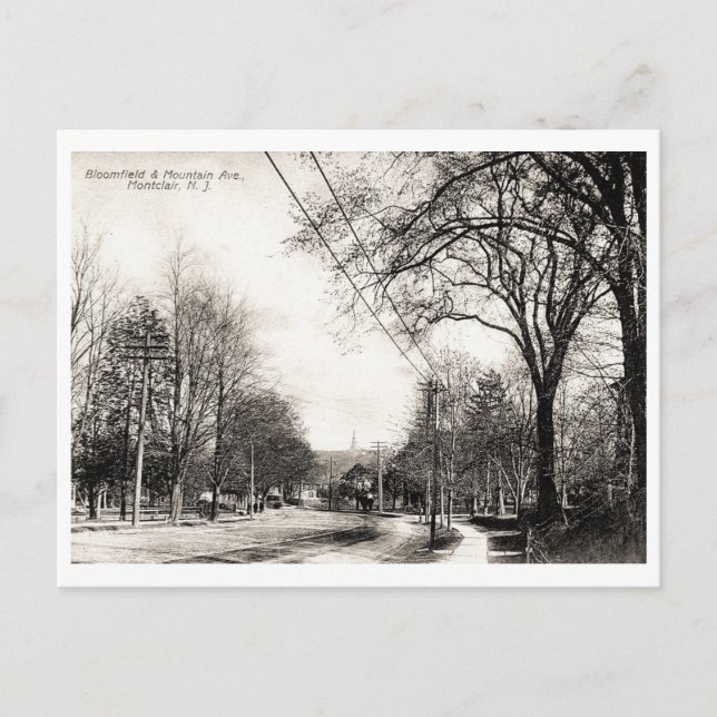 Carte Postale Bloomfield & Mountain Ave, Montclair, NJ Vintage (Devant)
