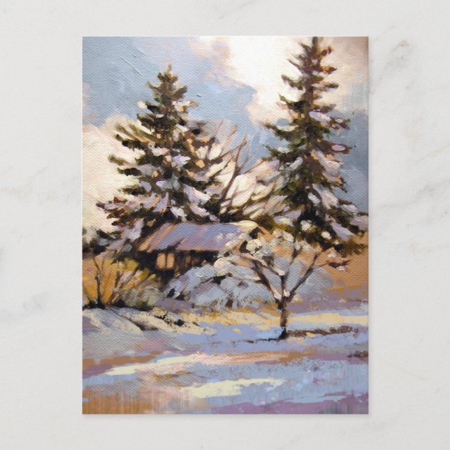 Carte Postale Bloqué par la neige (Devant)