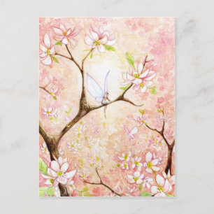 Carte Postale Blossom de vue rose
