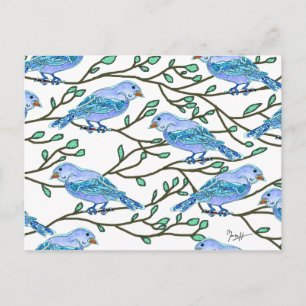 Carte Postale Blue Bird Conference