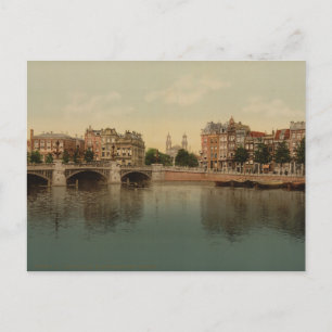Carte Postale Blue Bridge et la rivière Amstel, Amsterdam