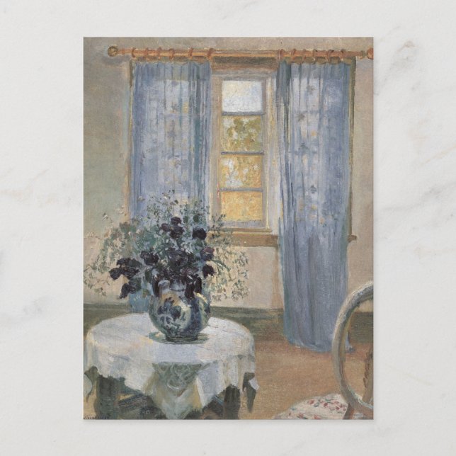 Carte Postale Blue Clematis dans le studio de l'artiste, Anna An (Devant)
