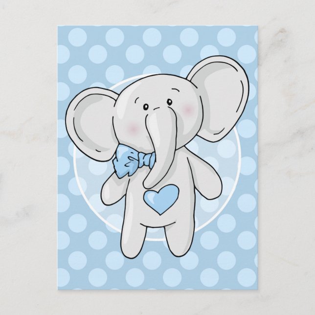 Carte Postale Blue Elephant (Devant)