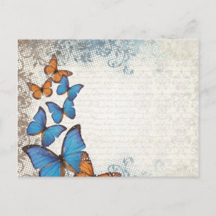 Carte Postale Blue floral