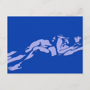Carte Postale Blue Gay Love