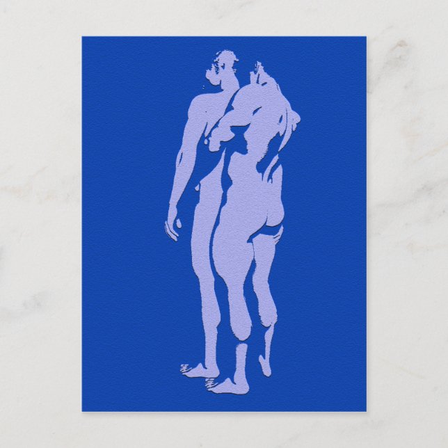 Carte Postale Blue Gay Love (Devant)