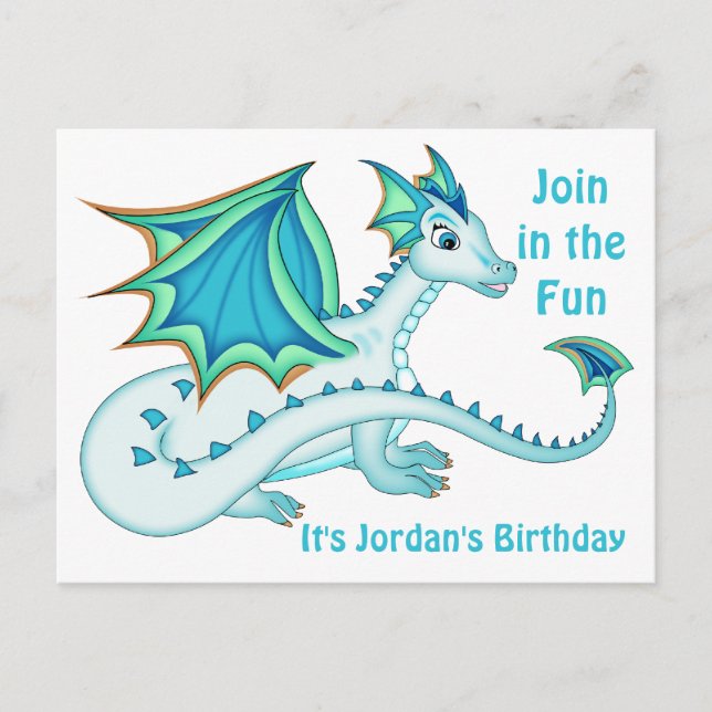Carte postale Blue Ice Dragon (Devant)