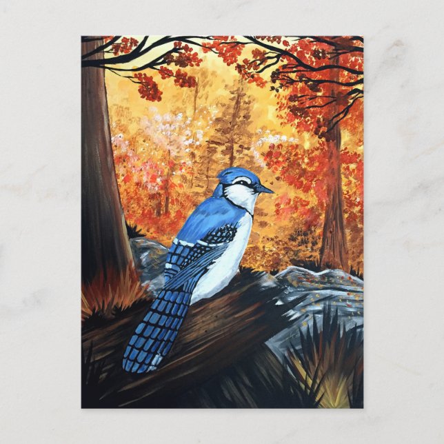 Carte Postale Blue Jay Life (Devant)