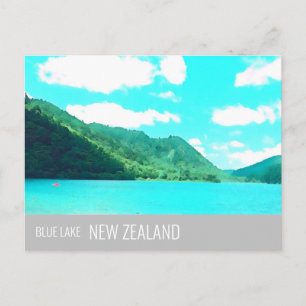 Carte Postale Blue Lake New Zealand Lake Tikitapu voyage