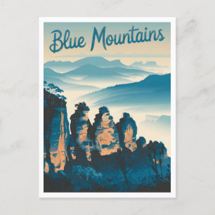 Carte Postale Blue Mountains Australie Vintage