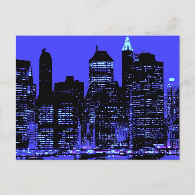 Carte Postale Blue New York (Devant)