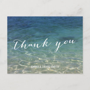 Carte Postale Blue Ocean Beach Destination Merci
