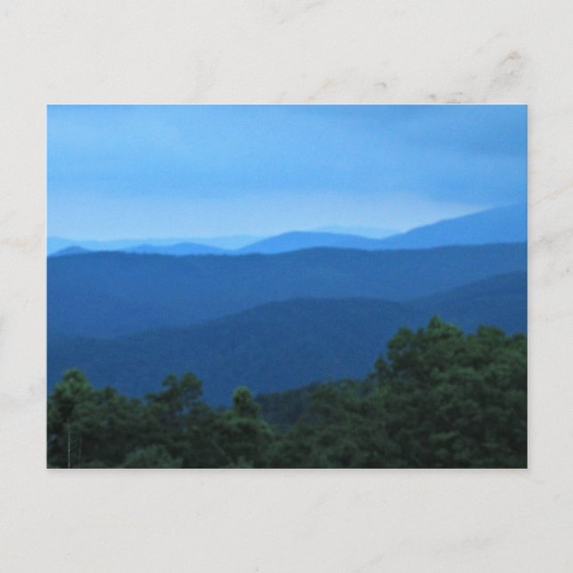 Carte Postale Blue Ridge Mountains (Devant)